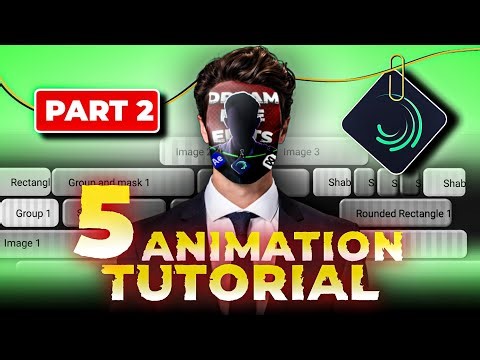 5 Animation Tutorial | Alight Motion Effects Tutorial | Part 2