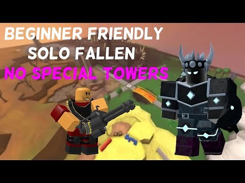 Beginner Friendly Solo Fallen Strategy (Tower Defence Simulator)