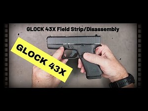 GLOCK 43X Disassembly. How to Field Strip a GLOCK 43 Handgun for Cleaning #glock43x