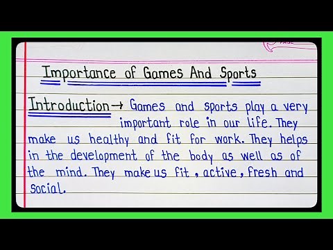 importance of games and sports essay in english/games and sports essays/value of games and sports