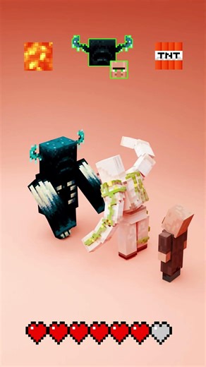 ⚔️ Hero Iron Golem Vs Minecraft Mobs 3D Animation | Blender Fluid Simulation and Cloth Particle!