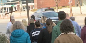 Good Friday Procession in downtown Rochester