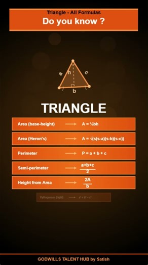 Triangles Formula