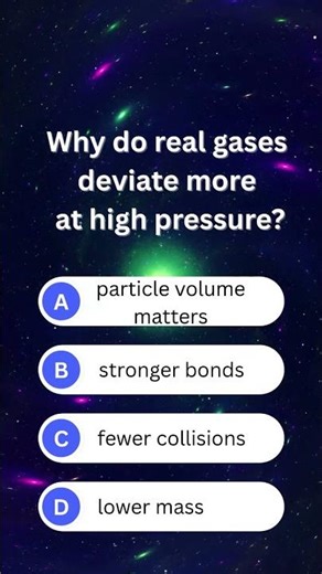 Why Do Real Gases Deviate More at High Pressure? | Gases | A-Level Chemistry