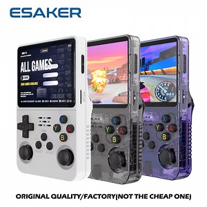[Hot Item] Esaker 2024 Wholesale Original R36s Open Source Linux System Handheld Portable Video Game Console 64GB 15000 Games Retro Video Game Player Console