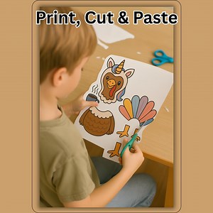 Disguise a Turkey Printable, Unicorn Thanksgiving Craft (instant Download) - Etsy