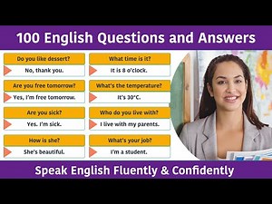 100 English Questions And Answers | Speak English Fluently & Confidently| English question answer