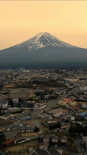 Mount Fuji in Focus: Drone’s View of Japan’s Iconic Peak.
