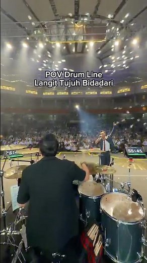Apa gak langsung tembus ke langit tujuh bidadari kalo pukulan drumnya kayak gini? #adaband
