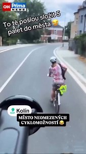 434K views · 9.8K reactions | Na sociálních sítích se v posledních dnech šíří video bezohledné cyklistky v Kolíně. Po cestě kličkovala po silnici a několikrát vytáhla telefon a natáčela se. Její jízda vyvolala mnoho reakcí.  X/Marek Říčař | CNN Prima NEWS | Facebook