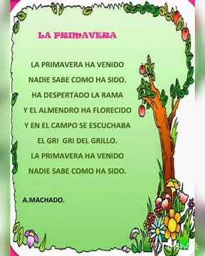 Poema. La primavera.