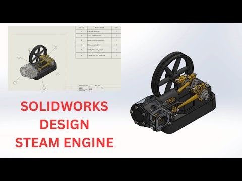 Solidworks tutorial Steam Engine