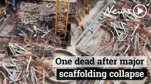 Scaffolding collapse: A man has died at a Macquarie Park construction site