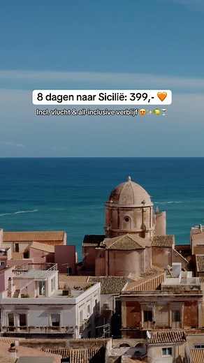Vakantietip: 8 Dagen Sicilië voor Slechts 399,-