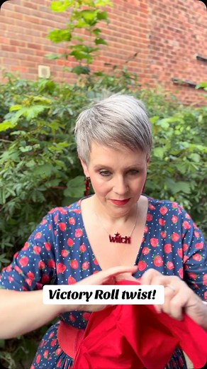 3.8K views · 557 reactions | With vintage festival season underway, I thought I’d give you a quick Victory Roll tutorial! #dothetwist #headwear #headscarf #headscarf #handmade #turban #tutorial #vintagestyle #victoryrolls | Do the Twist | Facebook