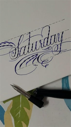 Saturday ✍️ | Creative Calligraphy Flow #shorts
