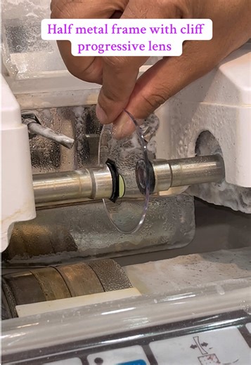 Half metal frame with cliff progressive lens . Blue Safe Coating: This coating filters harmful blue light emitted from digital devices, helping to reduce eye strain and fatigue during prolonged computer or screen use. Anti-Reflective Coating: A standard feature on high-quality lenses, this coating minimizes glare and reflections from bright lights and surfaces, enhancing visual clarity and comfort. Scratch-Resistant Coating: Most progressive lenses, including those for Cliff frames, include a sc