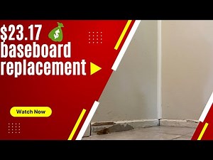 Water damage ruined my baseboards DIY replace them with me!