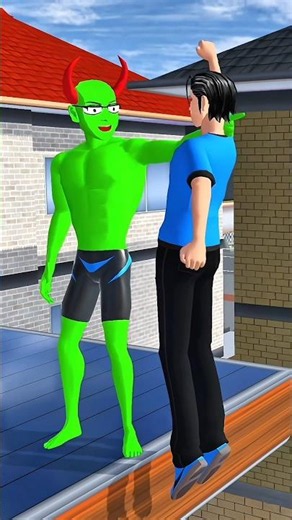 Hantu Ghost Became YUTA for Mio 😱😱 #sakuraschoolsimulator #horror #yutadanmio #viralvideo #yttrend