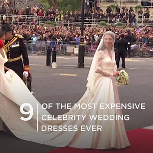 These bridal gowns cost more than a mortgage! Kate Middleton and Kim Kardashian West's dresses had the same price tag. 👰👰👰 | Marie Claire