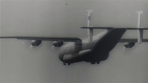 The Antonov An-22 is the world's largest turboprop aircraft and first flew on February 27 1965. It boasts a 211-foot wingspan, can haul up to 176,370 lb of cargo, and is powered by four massive 15,000-hp Kuznetsov turboprops with a max takeoff weight of 551,000 lb.