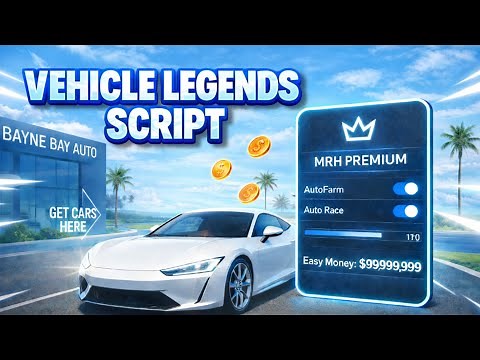 [Best] Vehicle Legends Script | Auto Race, INF Money, AFK Farm, Auto Farm!