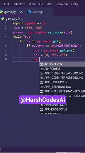 Pygame - Create game in python || How to make game using python #learnpython #learntocode #coding