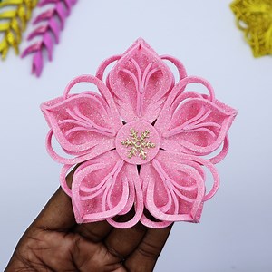 217K views · 10K reactions | Beautiful Eva Glitter Foam Snowflakes Ornaments for Christmas Tree Decorations. It's a very easy and simple DIY Christmas Snowflake-making tutorial. | Colors Paper | Facebook