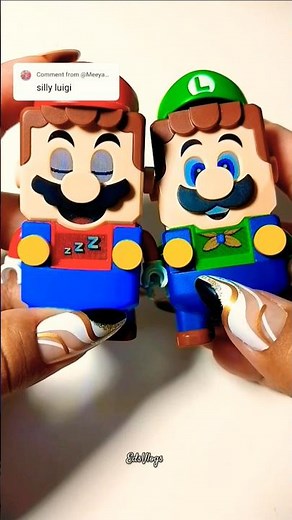 Superbros Connected via Bluetooth Lego Super Mario and Luigi #legosupermario #supermariobros #lego