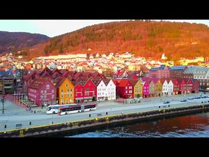 Amazing city of Bergen filmed with Drone (4K)