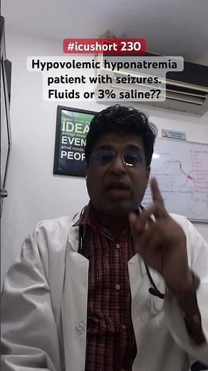 #icushort 230: Hypovolemic hyponatremia patient with seizures. Fluids or 3% saline?? #esbicm