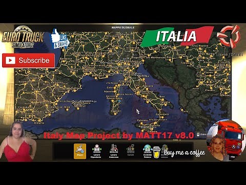 Euro Truck Simulator 2 (1.47) Italy Map Project by MATT17 v8.0 [1.47] New Version + DLC's & Mods