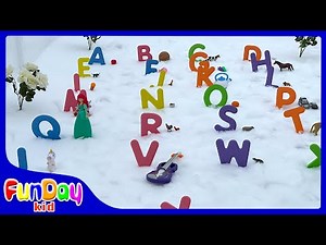 Alphabet Song | ABC MAT for Toddlers & Kids | Pretend Play finding Letters with Apu - ‪@FunDayKid‬
