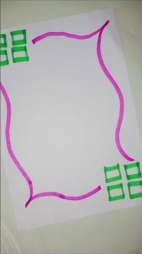 Simple Side Border Design for Beginners | Easy Border Design for Notebook
