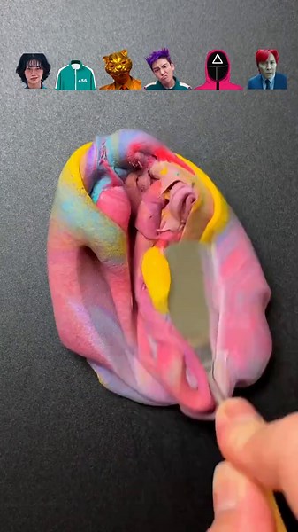 Squid Game Color Mixing Challenge