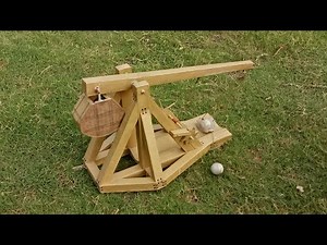 How to make Trebuchet With Cardboard || Stone Throwing 50 - 70 feet range || Catapult Age Of Empires