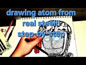 Drawing the LEGENDARY Atom (Real Steel) - Pen & Pencil Tutorial