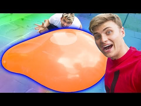 GIANT WATER BALLOON EXPLOSION!!