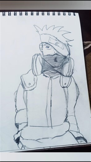 kakashi ki Drawing👍 #sketching #drawing #kakashi #sukuna #pencilart #goku #gojo #sonic