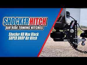 The Perfect Hitch For Your Lifted Truck - Shocker HD Max Black Super Drop Air Hitch - Shocker Hitch