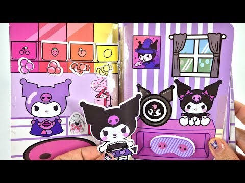 UNBOXING & DIY SANRIO KUROMI QUIET BOOK | ASMR