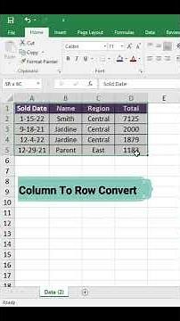 How to convert data Vertical to Horizontal in excel | Excel Keys