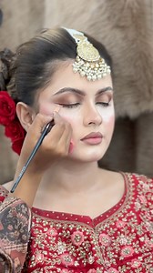 17K reactions · 183 shares | Enjoy the process of gorgeous Meher getting dolled up as a “Fusion-Traditional Matte Red Bride” ❤️ | Glam Makeover | Facebook