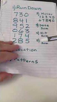 Best Easy Way To win Lottery Pick 3 I teach different techniques and strategies