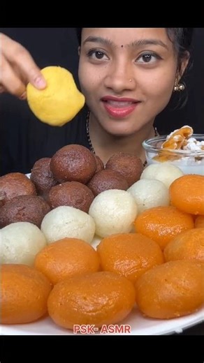 ASMR: Eating Different Types Of Sweets Eating Challenge 😍😋 Gulab jamun Kala Jamun Rasgulla Mukbang 🤤