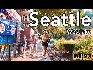 Immersive Walk Through Seattle's Westlake Ave With City Sounds In 4k! 🔊