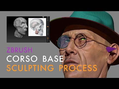 CORSO ZBRUSH ITALIANO - tutorial ita| sculpting process, dynamesh, pennelli principali