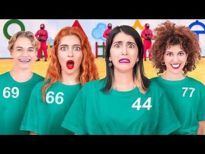 Squid Game in Real Life | $500.0000 to the winner! Various players on 123 GO! CHALLENGE