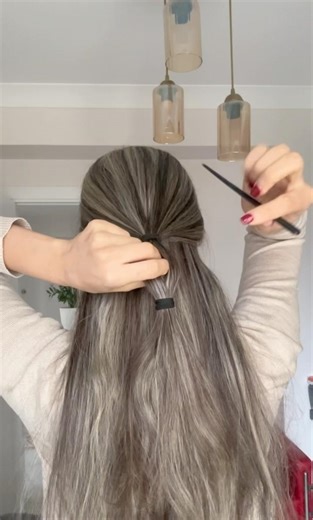 Cute Easy Hairstyle with kanzashi #kanzashi #cutehairstyle