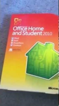 Unboxing of Microsoft Office 2010 Home and Student!